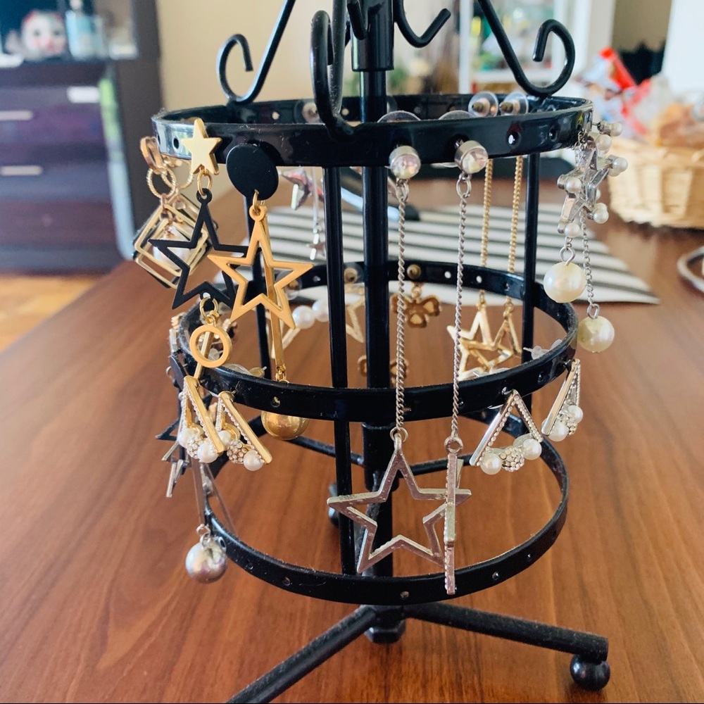 Earring holder and 12 pairs of earring